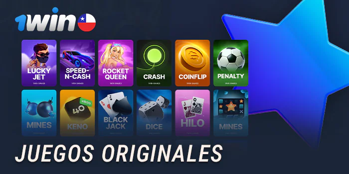 Juegos originales de 1Win en el casino para jugadores de Chile